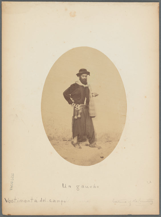 Un gaucho, vestimenta del campo