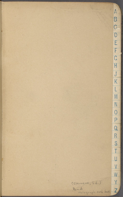 Pond, James Burton. Holograph cash-book, unsigned. July 31, 1884 - Jan. 5, [1885].