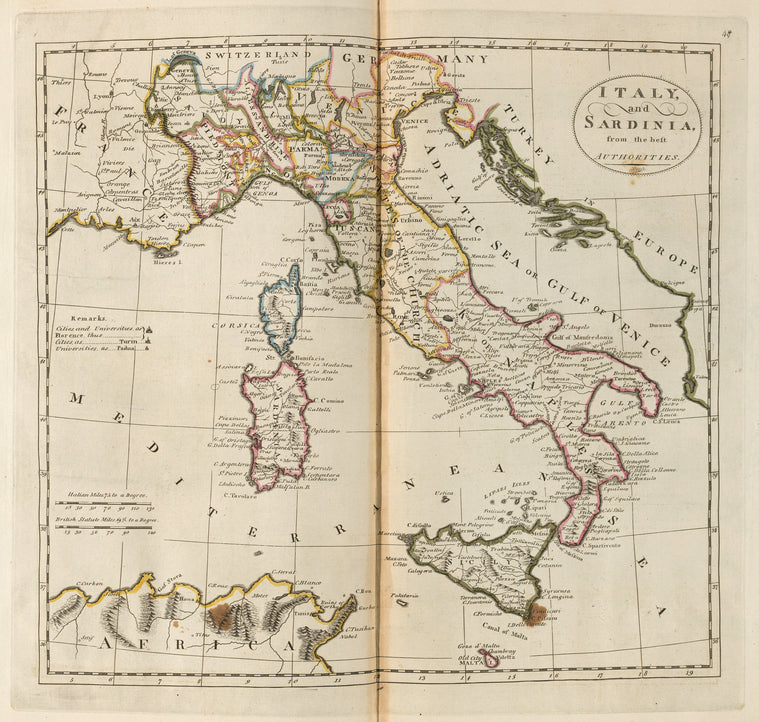 Italy, and Sardinia, from the best authorities