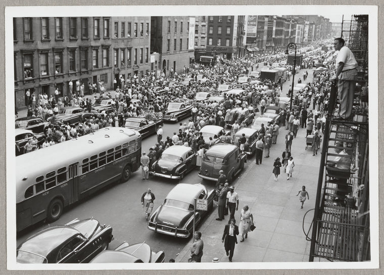 Funeral passing the Marcantonio Club at 247 E. 116th St