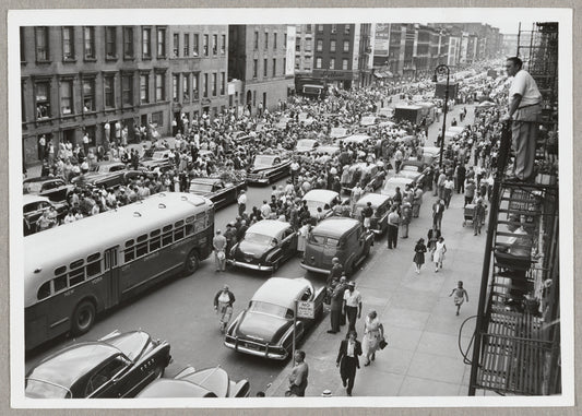 Funeral passing the Marcantonio Club at 247 E. 116th St