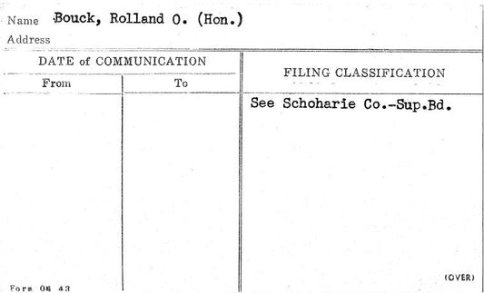 Bouck, Rolland O. (Hon.)