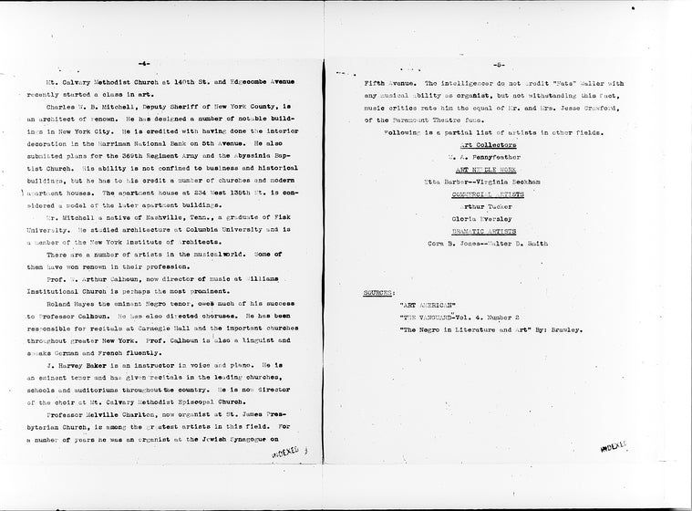 "Some Negro Artists - An Account of Their Work"
