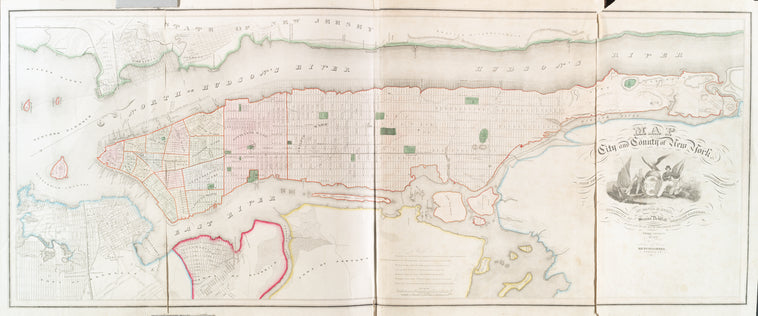 Map of the city and county of New York : with the adjacent country