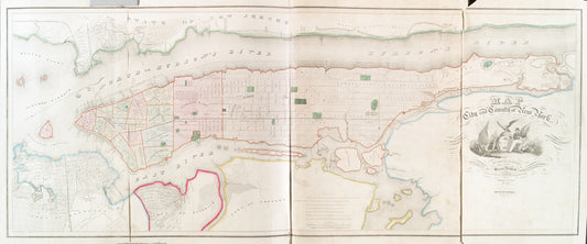 Map of the city and county of New York : with the adjacent country