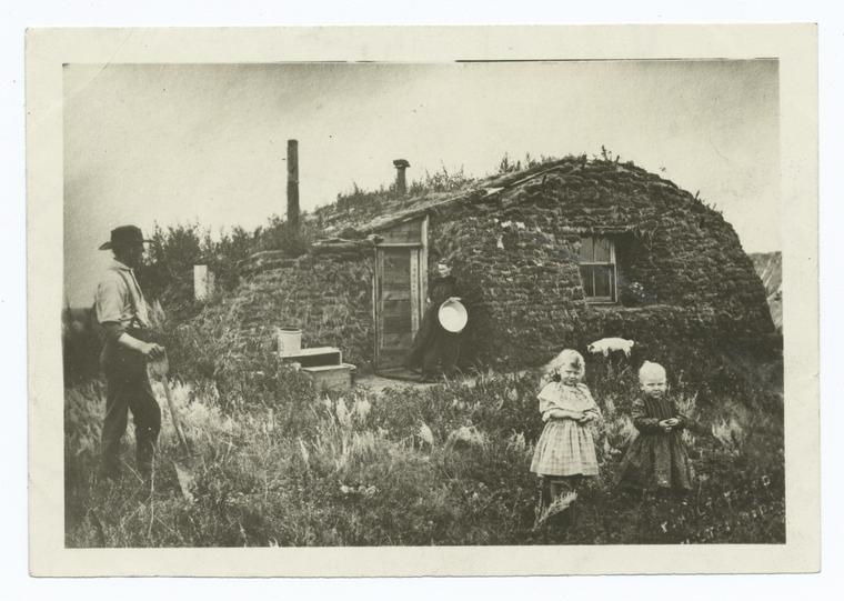 A Sod House, North Dakota.