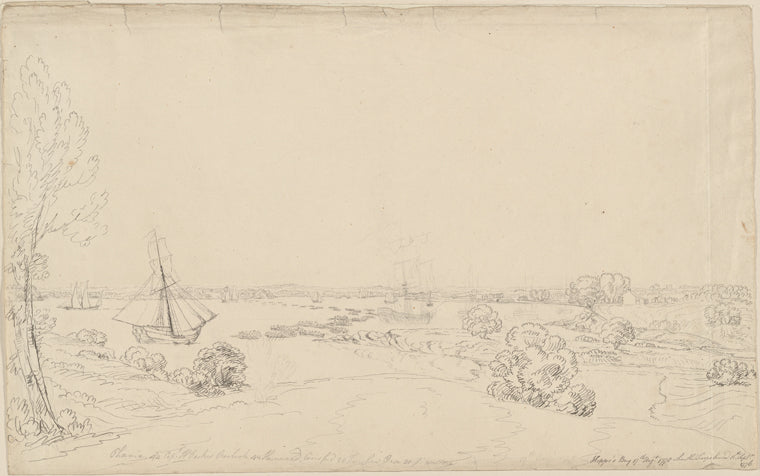 Kepp's Bay 17th Augt. 1778 where the troops landed 15th Septr. 1776. Phoenix 44 Capt. H. Parker, Roebuck 44 Hammond. Carisford 28 Fanshaw. Rose 20 Js. Wallace. 12th Augt. 1778