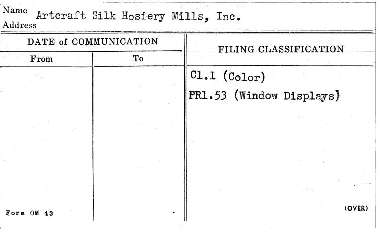 Artcraft Silk Hosiery Mills, Inc.