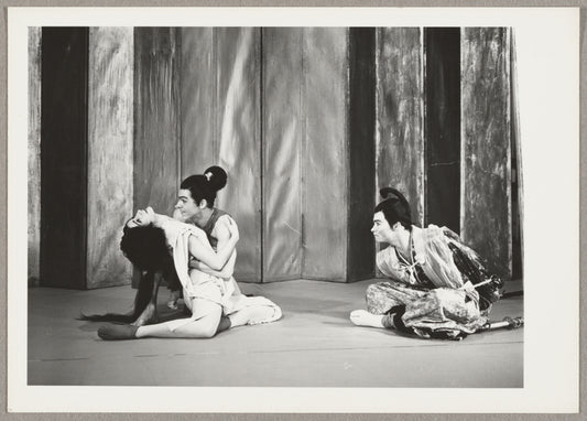 Dean Crane (right) in A Changing Wind aka Rashomon