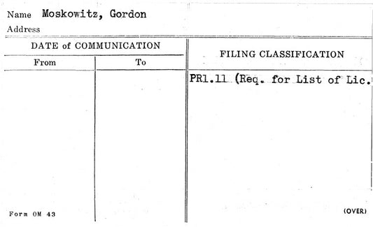 Moskowitz, Gordon