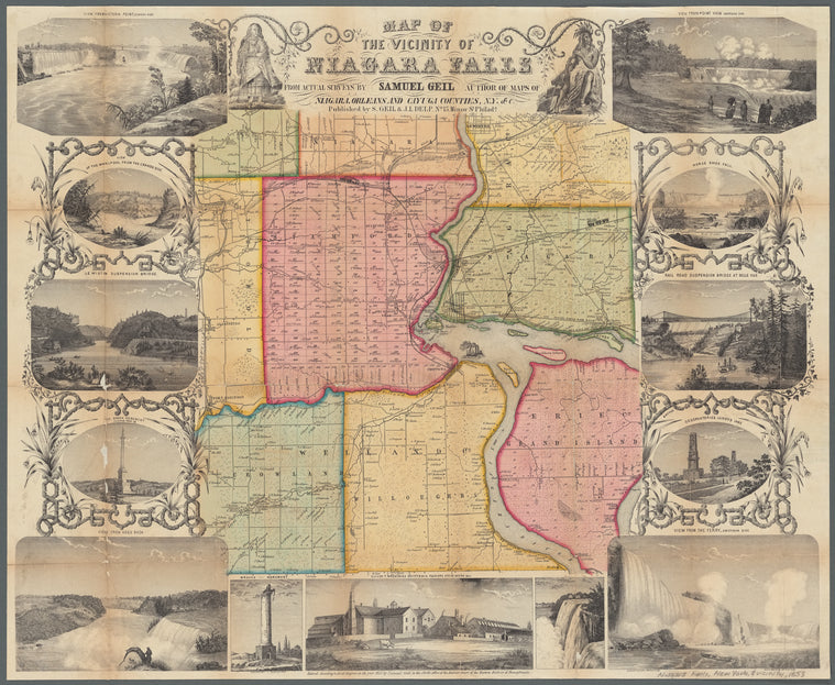 Map of the vicinity of Niagara Falls: from actual surveys