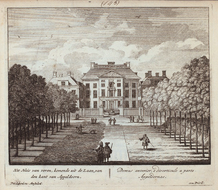 Het Huis van voren, komende uit de Laan, van den kant van Appeldoorn