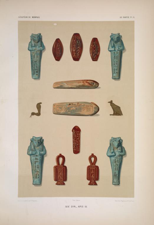 XIXe dyn[astie]: Apis III, [mort l'an 26 de Ramsès II]