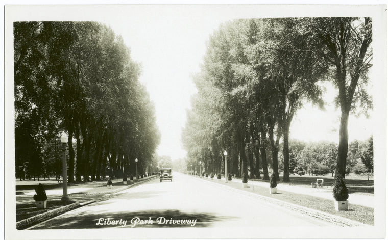 Liberty Park driveway.
