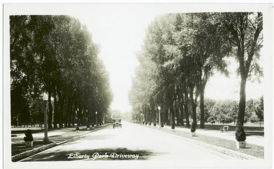 Liberty Park driveway.