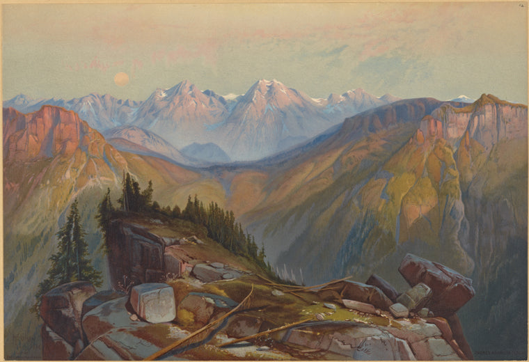 Lower Yellowstone Range, seen from the Yellowstone National Park
