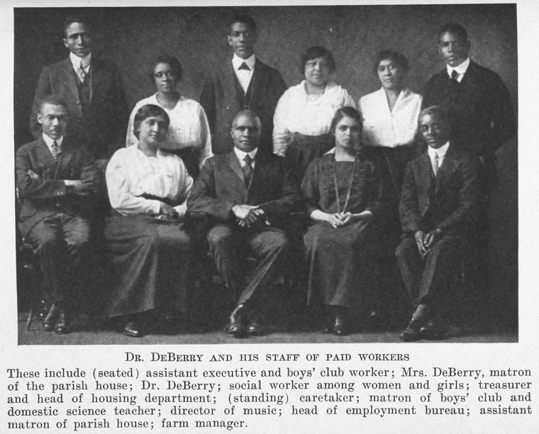 Dr. DeBerry and his staff of paid workers.