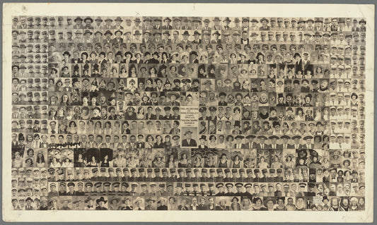 Portrait collage of performers from the Ringling Bros and Barnum and Bailey Combined Circus in Madison Square Garden, New York City