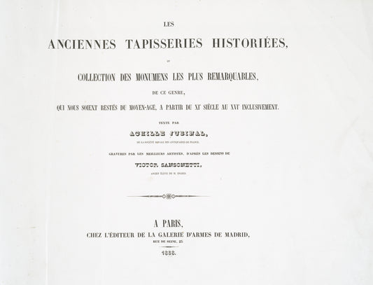 Les anciennes tapisseries historiées
