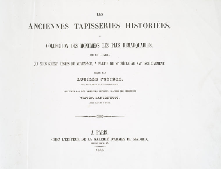 Les anciennes tapisseries historiées