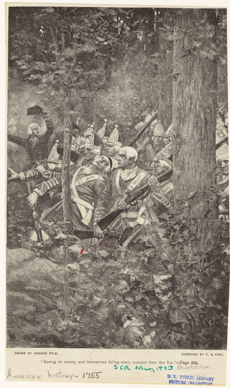 General Braddock's forces under attack