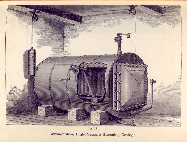 Wrought-Iron high-pressure steaming cottage.