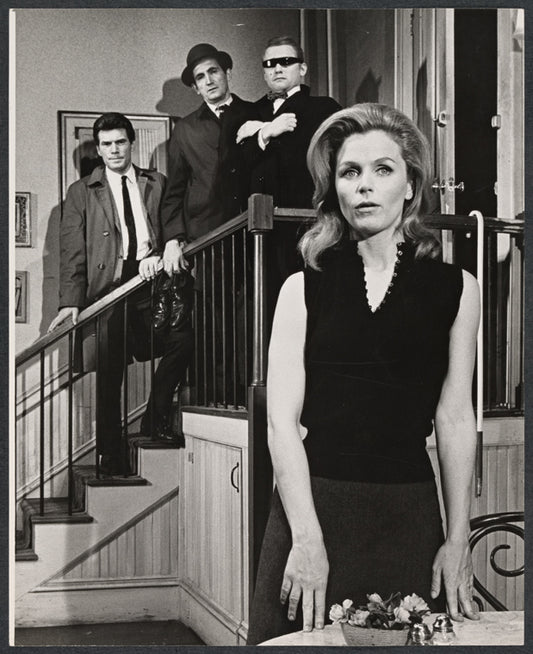 Mitchell Ryan, Richard Kuss, James Tolkan and Lee Remick in the stage production Wait Until Dark
