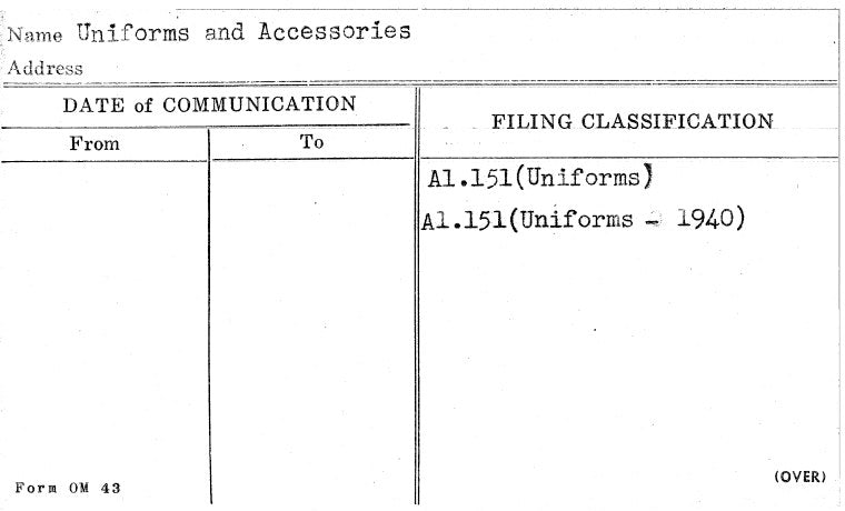 Uniforms and Accessories