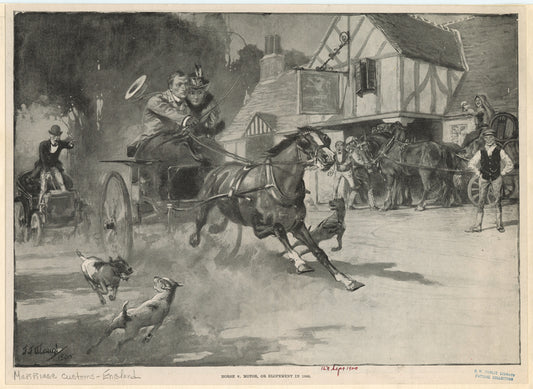 Horse v. motor, or elopement in 1900