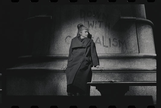 Cathryn Damon in the stage production Flora, the Red Menace
