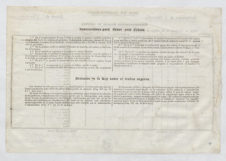 Empadronamiento General de Esclavos: Bartolo; Celedonio; Aurelio; Agustino