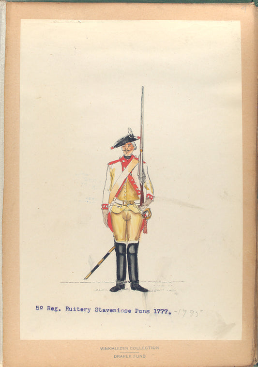 5-o Reg. Ruitery Stavenisse Pons.  1777-1795
