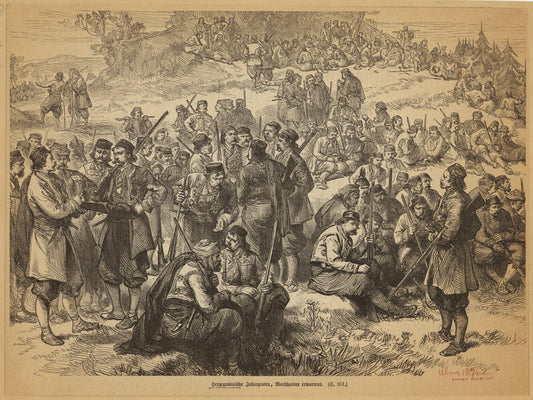 Herzegowinische Insurgenten, Marschordre erwartend