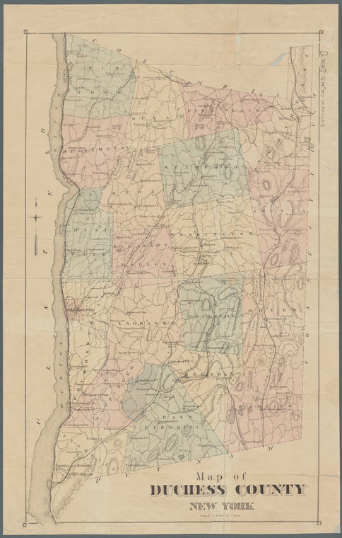 Map of Duchess County, New York