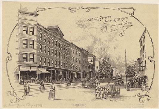 125th Street from 6th Ave. looking west