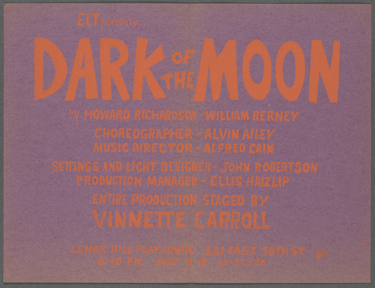 Hand-painted poster for Dark of the Moon