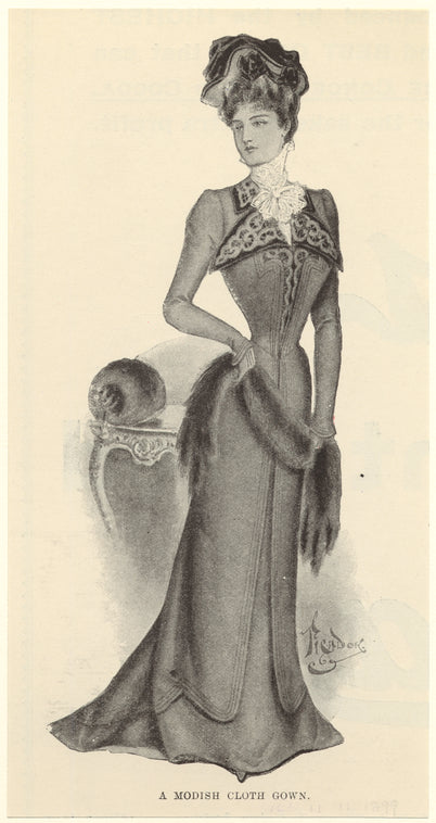 A modish cloth gown