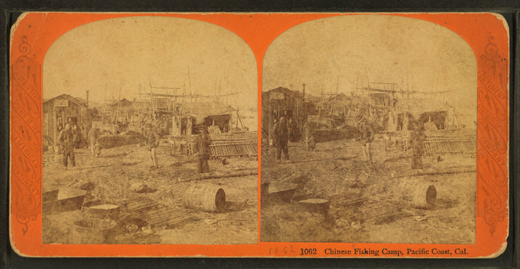 Chinese Fishing Camp, Pacific Coast, Cal.