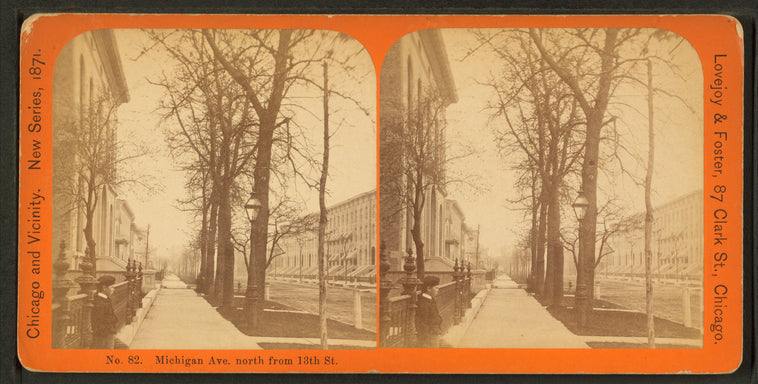 Michigan Ave., north from 13th Street.