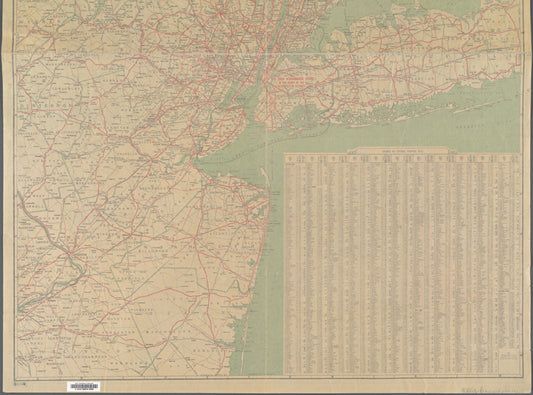 The John Wanamaker automobile & route map of the metropolitan district New York