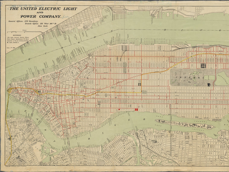 The United Electric Light and Power Company: general offices : 1170 Broadway ... April 1, 1906