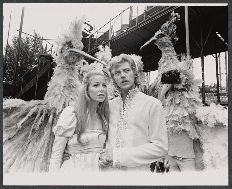 Karen Grassle and Christopher Walken in the 1971 Shakespeare in the Park production of Cymbeline