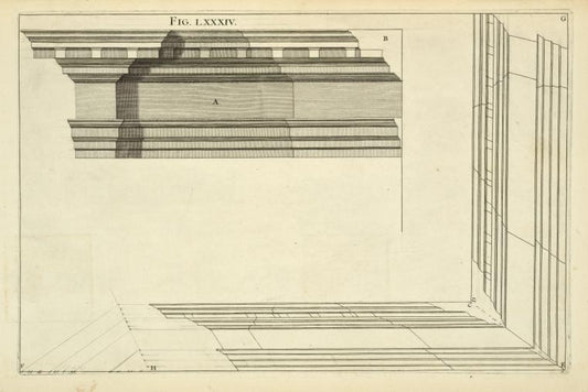 A Corinthian cornice.