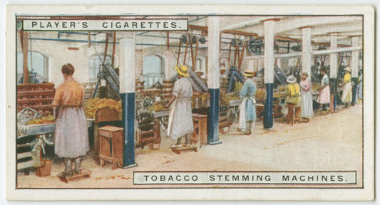 Tobacco stemming machines.