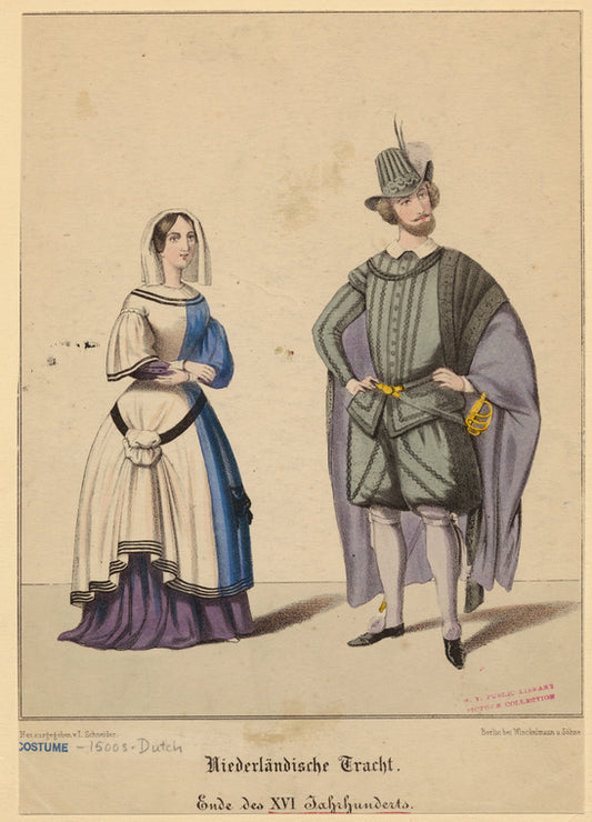 Niederländische Tracht, Ende des XVI Jahrhunderts