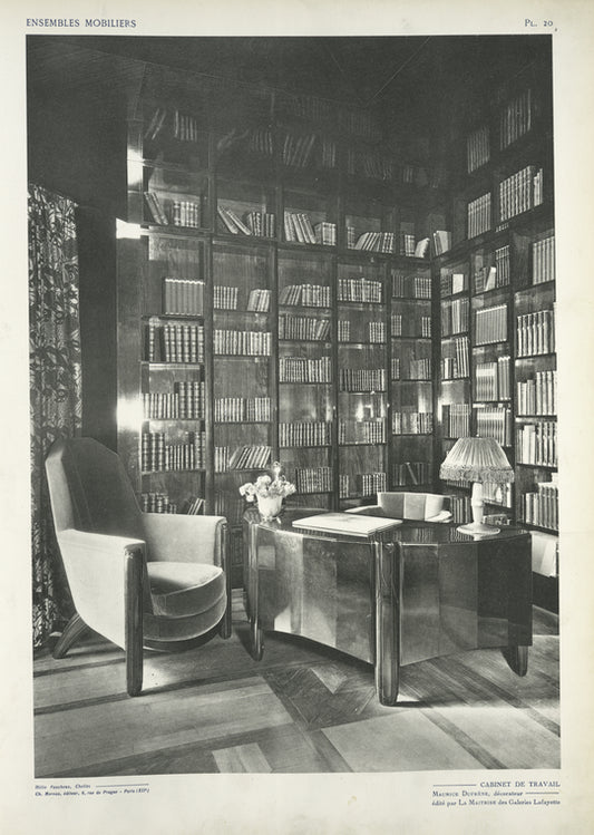 Cabinet de travail, Maurice Dufrêne, décorateur, édité par la Maîtrise des Galeries Lafayette