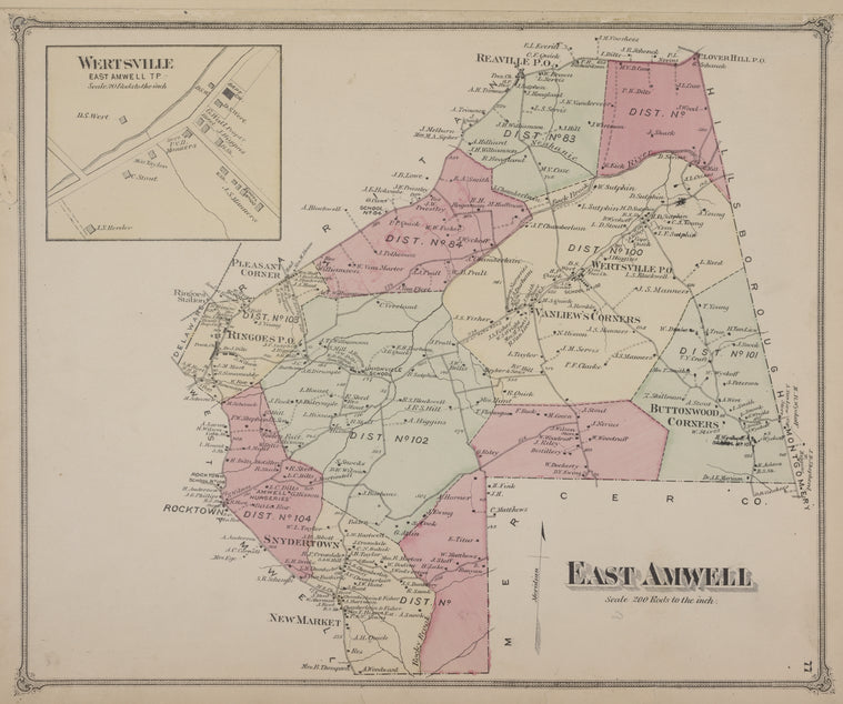 East Amwell [Township]; Wertsville [Village]