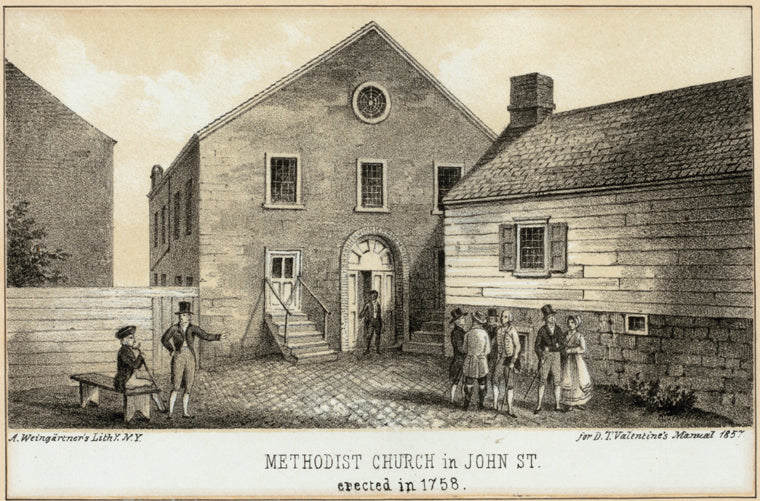 Methodist church in John St., erected in 1758.