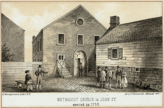 Methodist church in John St., erected in 1758.