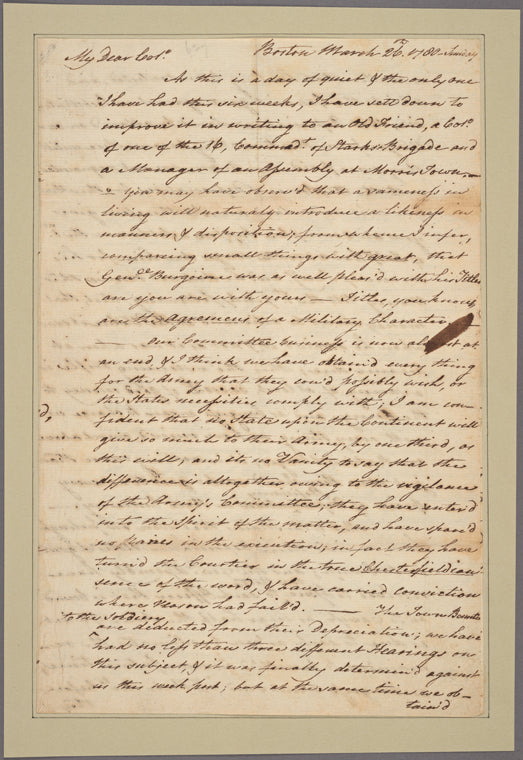 Letter to [Col. Henry Jackson.]